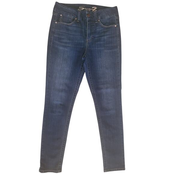 Seven7 Women Jeans Tummyless High Rise Skinny Sz 8 - Picture 2 of 8